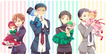 Картинка аниме kuroko+no+baske мальчики дети