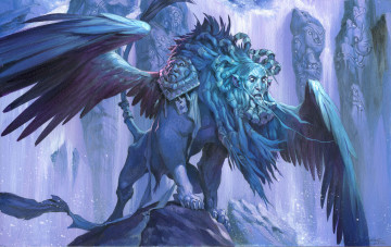 Картинка фэнтези существа сфинкс-провидец