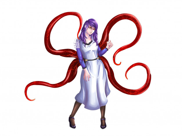 Обои картинки фото аниме, tokyo ghoul, rize, kamishiro