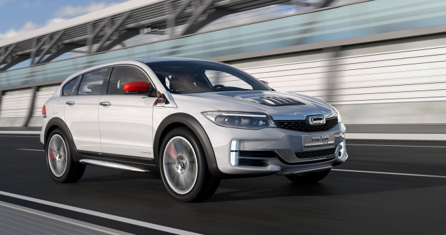 Обои картинки фото автомобили, qoros, estate, 3, 2016г, concept, qamfree