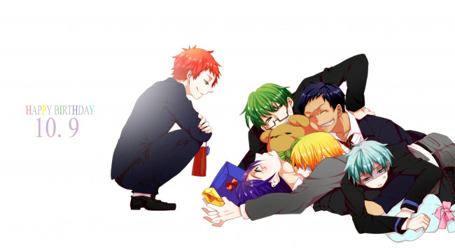 Обои картинки фото аниме, kuroko no baske, парни