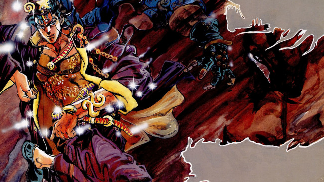 Обои картинки фото аниме, jojo`s bizarre adventure, парень