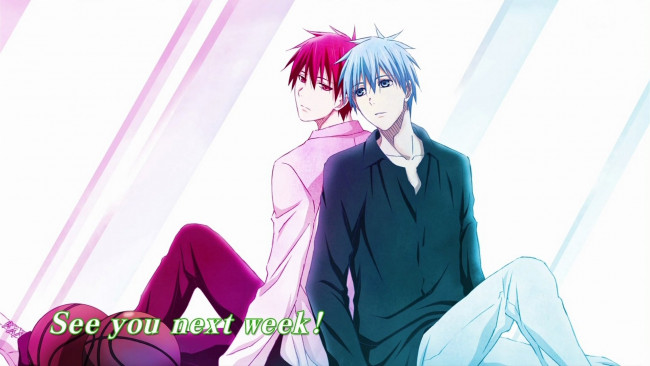 Обои картинки фото аниме, kuroko no baske, парни