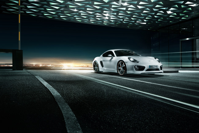 Обои картинки фото автомобили, porsche, techart, 981c, cayman