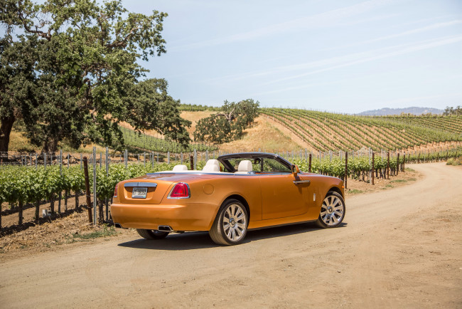 Обои картинки фото автомобили, rolls-royce, us-spec, dawn, 2016г