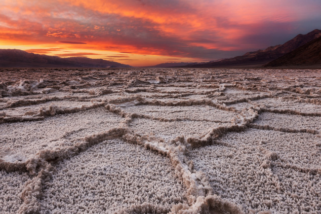 Обои картинки фото природа, пустыни, небо, вечер, пустыня, долина, смерти, калифорния, штат, сша