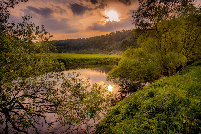 Обои картинки фото природа, реки, озера, река, лес