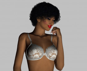 Картинка 3д+графика люди+ people девушка фон взгляд