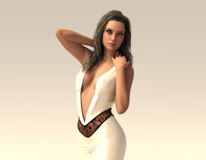 Картинка 3д+графика люди+ people фон взгляд девушка