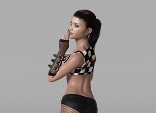 Картинка 3д+графика люди+ people фон взгляд девушка