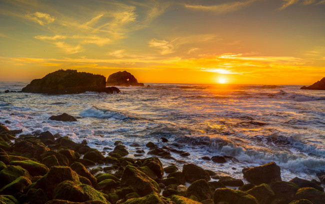 Обои картинки фото природа, восходы, закаты, рассвет