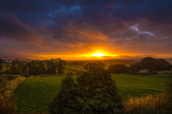 Картинка природа восходы закаты простор