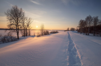 Картинка природа зима простор