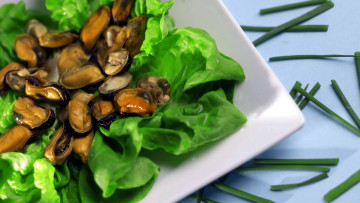 Картинка еда рыбные+блюда +с+морепродуктами мидии