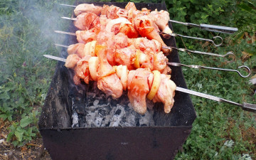 Картинка еда шашлык +барбекю мясо