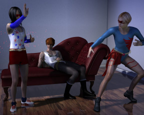 Картинка 3д+графика фантазия+ fantasy фон взгляд девушки