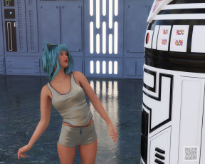 Картинка 3д+графика люди+ people фон взгляд девушка