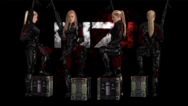 Обои картинки фото 3д графика, фантазия , fantasy, фон, взгляд, девушки