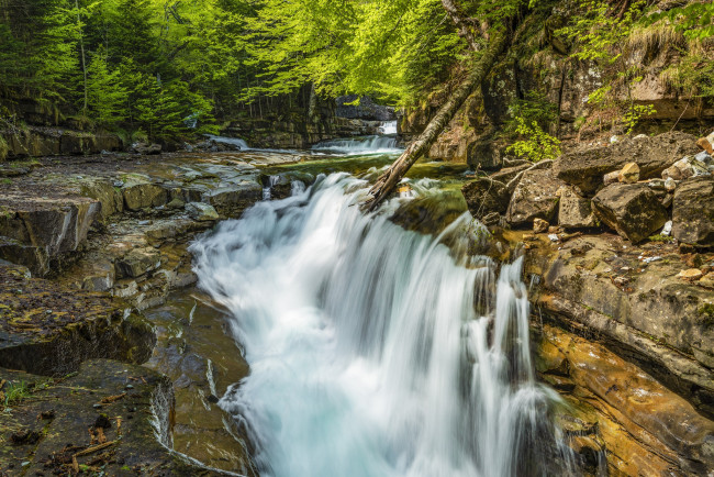 Обои картинки фото природа, водопады, простор