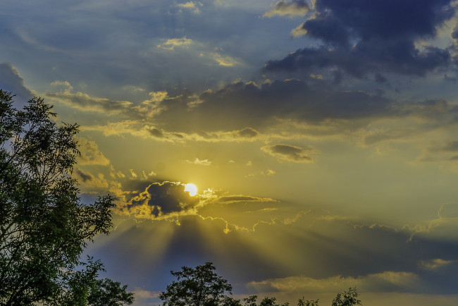 Обои картинки фото природа, восходы, закаты, простор