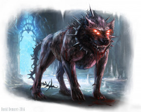 Картинка фэнтези оборотни пёс