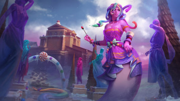 Картинка видео+игры smite город статуи горгона