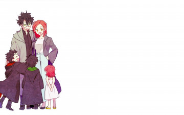 Картинка рисованное кино +мультфильмы гарри поттер жена дети