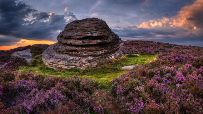 Обои картинки фото peak district, over owler tor, england, природа, горы, peak, district, over, owler, tor