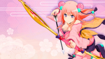 Картинка onigirl аниме unknown +другое+ девушка лук стрела