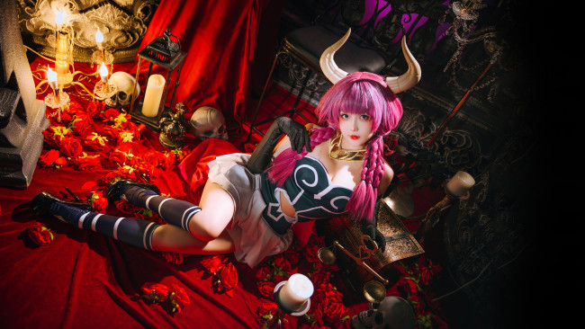 Обои картинки фото девушки, - креатив,  косплей, красивая, девушка