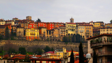 обоя bergamo, italy, города, - панорамы