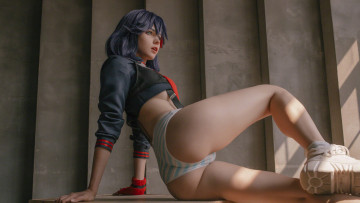 Картинка саша+холланд+ shirogane+sama девушки позирует фигурка ножки попка секси трусики волосы