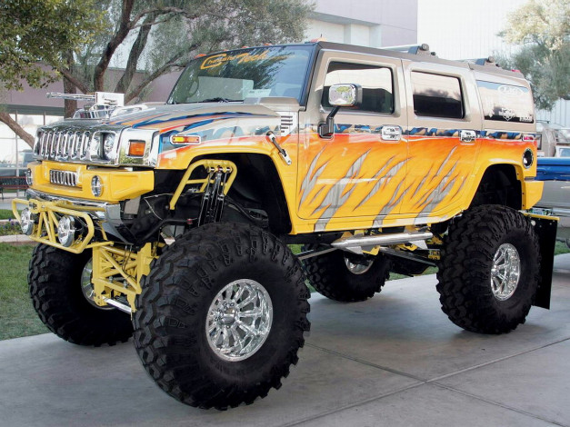 Обои картинки фото hummer, h2, tuning, автомобили