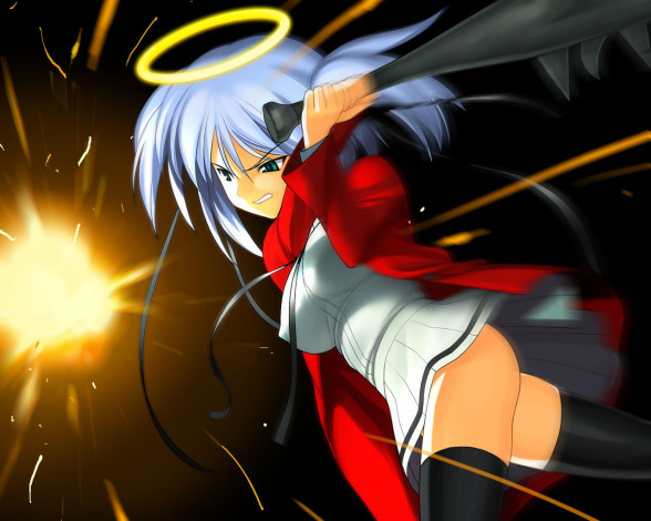 Обои картинки фото аниме, bokusatsu, tenshi, dokuro, chan