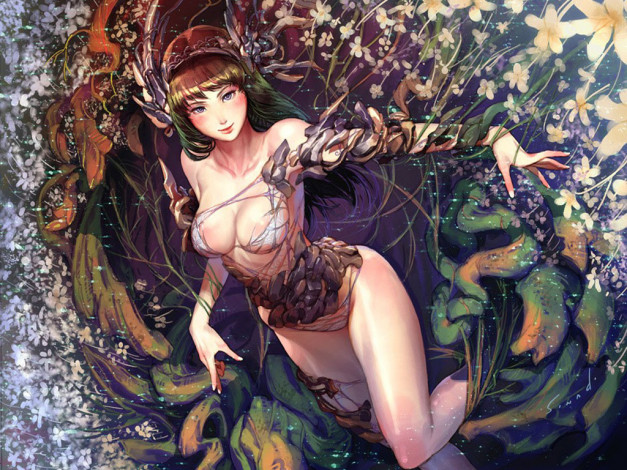 Обои картинки фото фэнтези, девушки