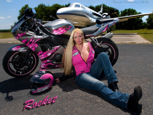 Картинка мотоциклы мото девушкой