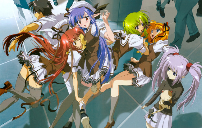 Обои картинки фото аниме, shuffle