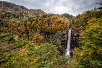 Картинка природа водопады лес вода