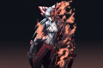 Картинка аниме touhou fujiwara no mokou