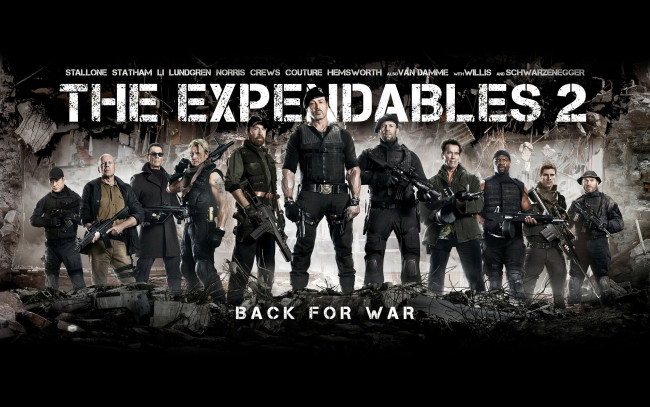 Обои картинки фото the, expendables, кино, фильмы, 2, герои, отряд