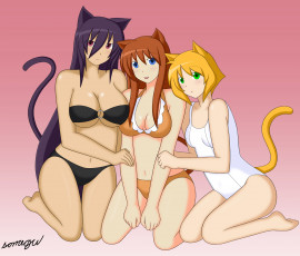 Картинка рисованные -+другое хвостик девушки