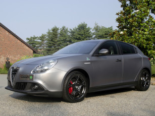 обоя автомобили, alfa romeo, серый, 2014г, 940, launch, edition, verde, alfa, romeo, quadrifoglio, giulietta