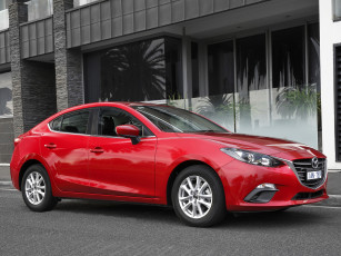 Картинка автомобили mazda mazda3 2014г bm au-spec sedan красный
