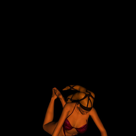 Обои картинки фото 3д графика, существа , creatures, взгляд, купальник, фон