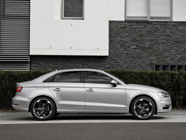 Обои картинки фото автомобили, audi, au-spec, 8v, a3, светлый, tdi, sedan, 2-0