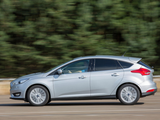 Обои картинки фото автомобили, ford, серый, 2014г, focus