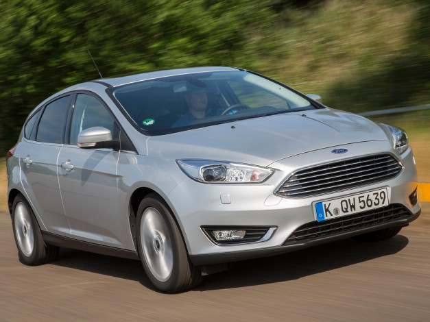 Обои картинки фото автомобили, ford, серый, 2014г, focus