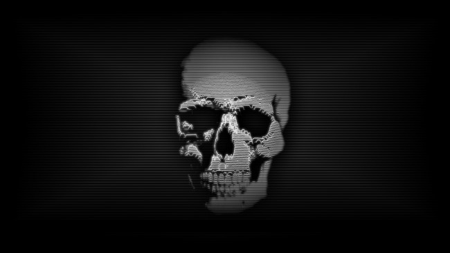 Обои картинки фото рисованные, минимализм, череп