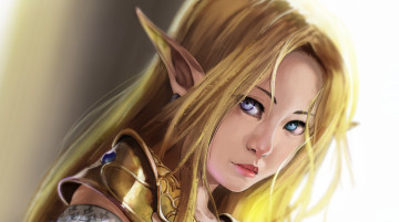 Картинка фэнтези эльфы эльф взгляд арт девушка princess zelda