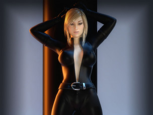 Картинка 3д+графика люди+ people фон взгляд девушка